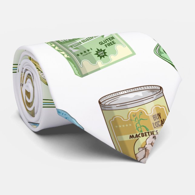 Corbata Doble patrón de poción de bruja (Enrollado)