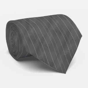 Corbata Doble raya   Gris oscuro