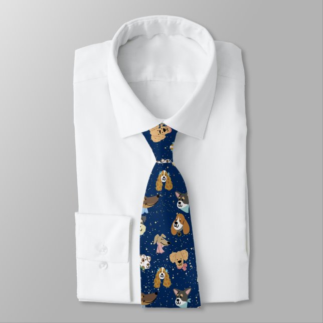 CORBATA DOG LOVER BLUE NECK TIE (Atado)
