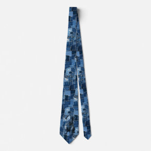 Corbata Dog Patchwork Art Denim