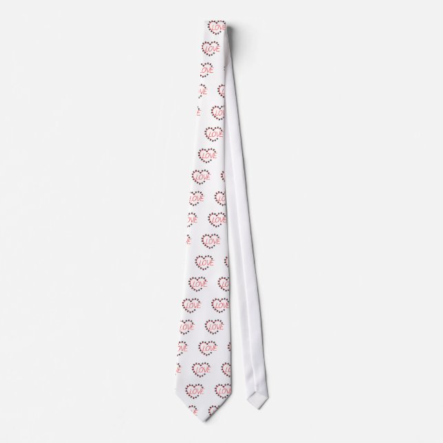 Corbata Dog Paws Red Heart Love (Anverso)