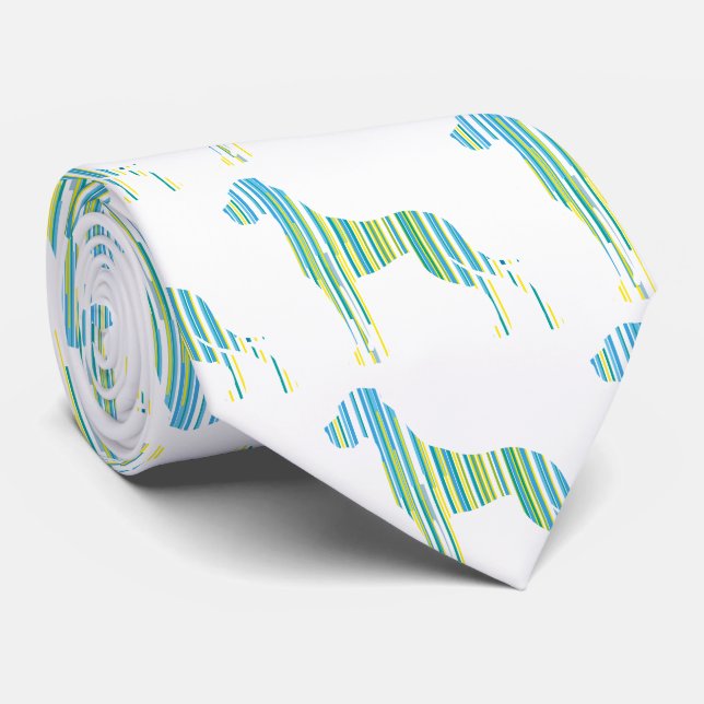 Corbata Dogo alemán verde (Enrollado)