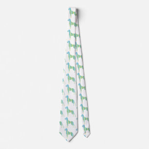 Corbata Dogo de Burdeos verde amarillo mínimo 