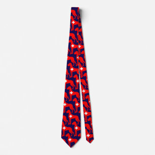 Corbata Dogo de Suiza inspirado en silueta