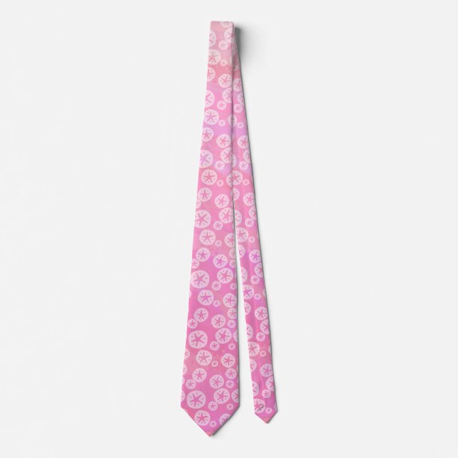 Corbata Dolar de arena blanco y rosa (Anverso)