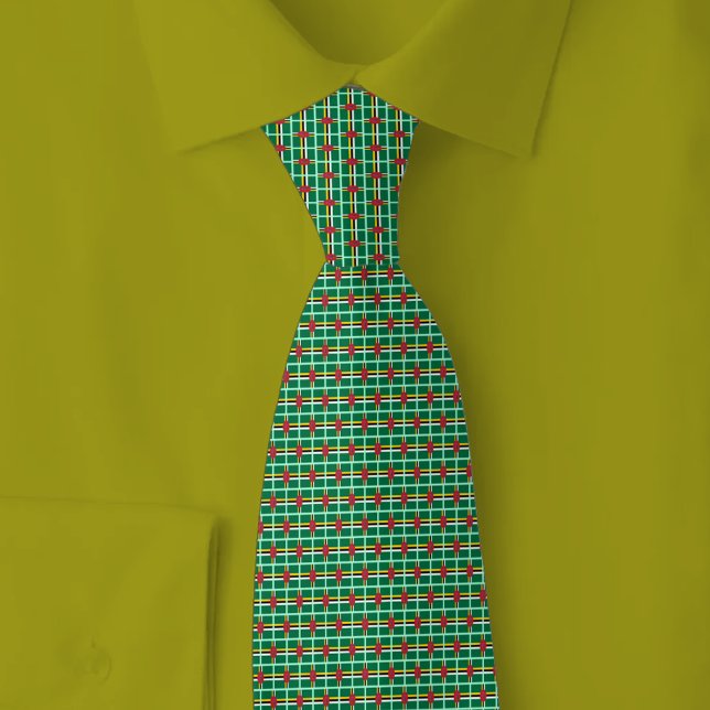 Corbata Dominica Flag Brick Pattern (Subido por el creador)