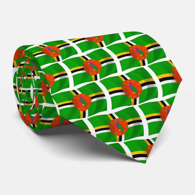 Corbata Dominica Flag Tie (Enrollado)