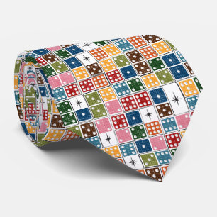 Corbata Dominoes de Retro Starburst