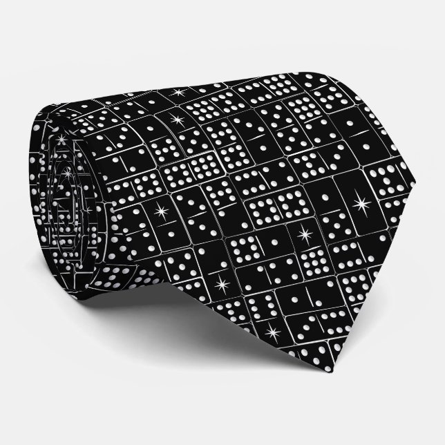 Corbata Dominoes de Retro Starburst (Enrollado)