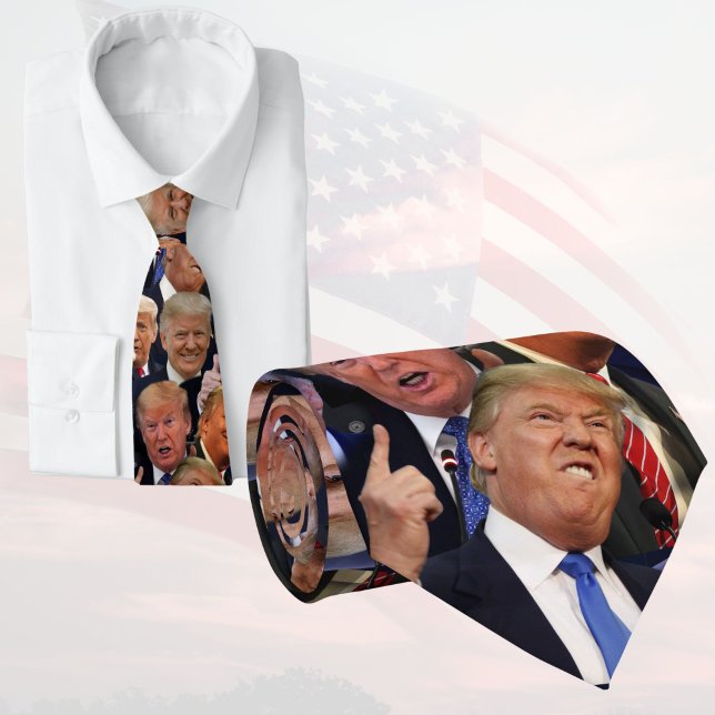 Corbata Donald Trump | Caras Graciosas De Trump Gift (Donald Trump Tie 2024)
