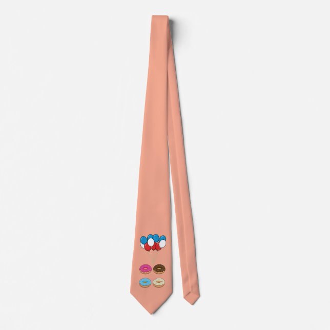 Corbata Donas Surtidas y Globos (Anverso)