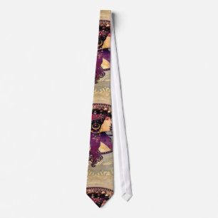 Corbata Donna Orechini de Alfonso Mucha