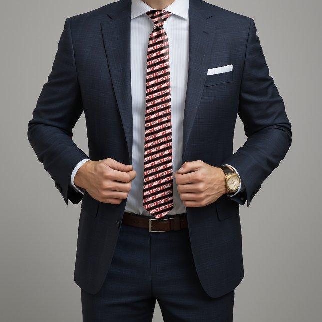 Corbata Don't Obey Portland Frog Protest (Subido por el creador)