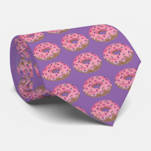 Corbata Donuts De Aceite De Rosa Morado Rocian El Ataque
