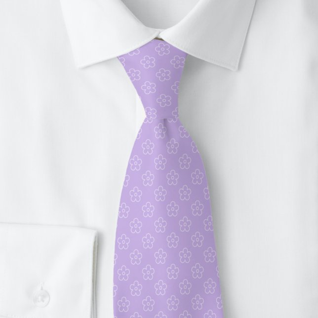 Corbata Doodle de Flor de Lavanda (Subido por el creador)