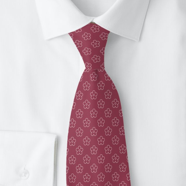Corbata Doodle de Flor de Vino Polvoriento (Subido por el creador)