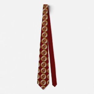 Corbata dorada premium de Sicilia (símbolo de Trin