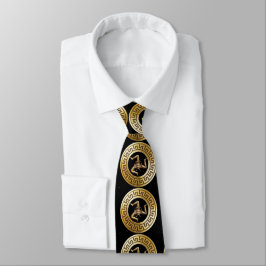 Corbata dorada premium Sicilia (símbolo de Trinacr