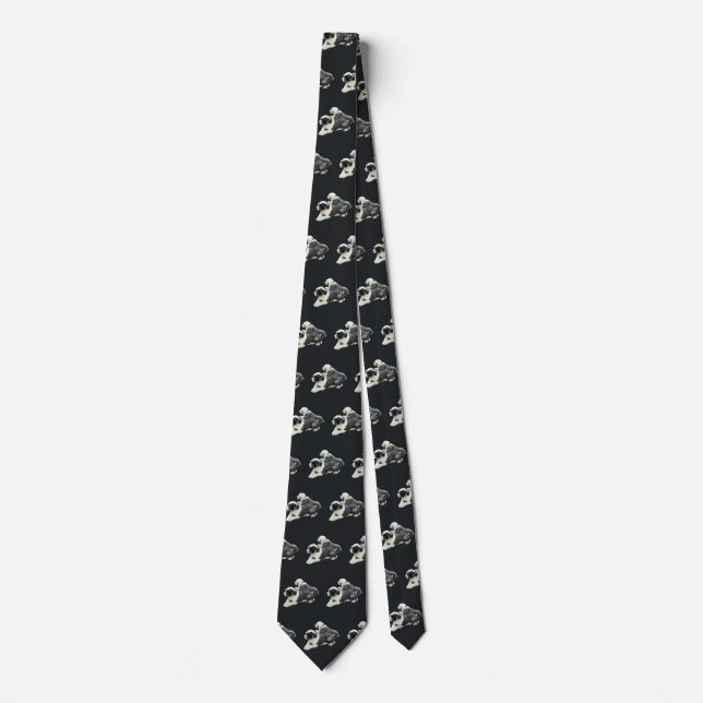 Corbata Dos perros pastores (Anverso)