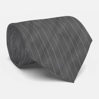 Corbata Double Pinstriped | Dk. Gray
