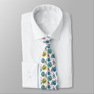 Corbata Dr. Seuss Personajes con patrón de lápices