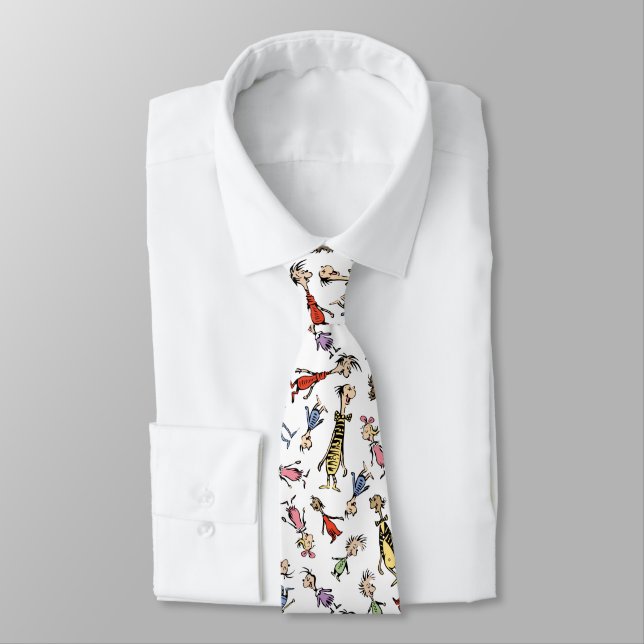 Corbata Dr. Seuss Whoville Characters Festive Pattern (Atado)