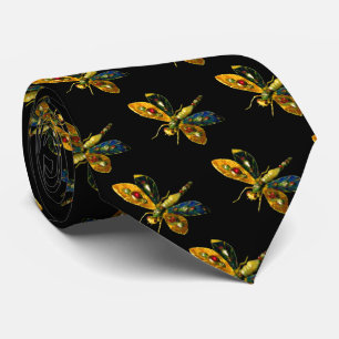 CORBATA DRAGÓN ANTIGUO DE ORO JOYA CON PIEDRAS PRECIOSAS