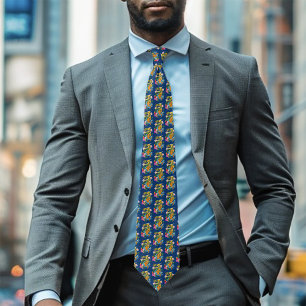 Corbata Dragón chino verde Koi