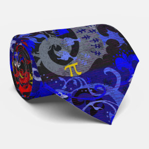 Corbata Dragón de Damasco Poliámero en Colores de la Bande