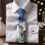 Corbata Dragón de Fantasía Azul y Turquesa<br><div class="desc">Añade un toque de fantasía a tu atuendo con esta corbata de cuello de los hombres de dragón celta azul y turquesa. Con un majestuoso ilustracion de dragón, esta corbata coincide con mi suite de invitados a la boda de dragones y es perfecta para los padrinos o los mejores regalos...</div>