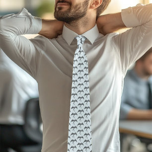 Corbata Dragón Tribal Celta Negro Azul
