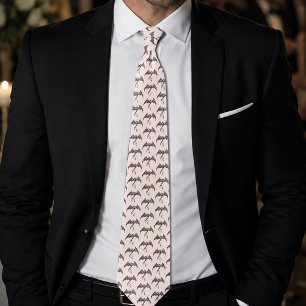 Corbata Dragón Tribal Celta Negro Rosa