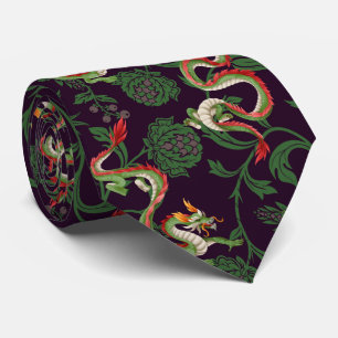 Corbata Dragón verde