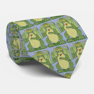 Corbata Dragón verde lindo