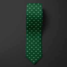 Corbata Dragón verde monocromático