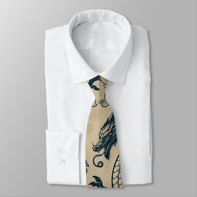 Corbata Dragones anticuados de fantasía (Atado)