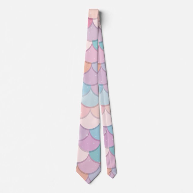 Corbata Dreamy Rainbow Fish Scale (Anverso)