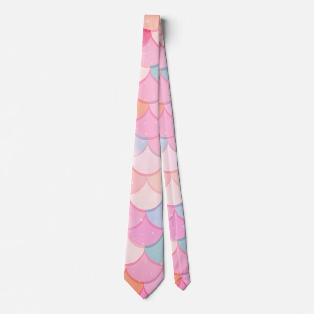 Corbata Dreamy Rainbow Fish Scale (Anverso)