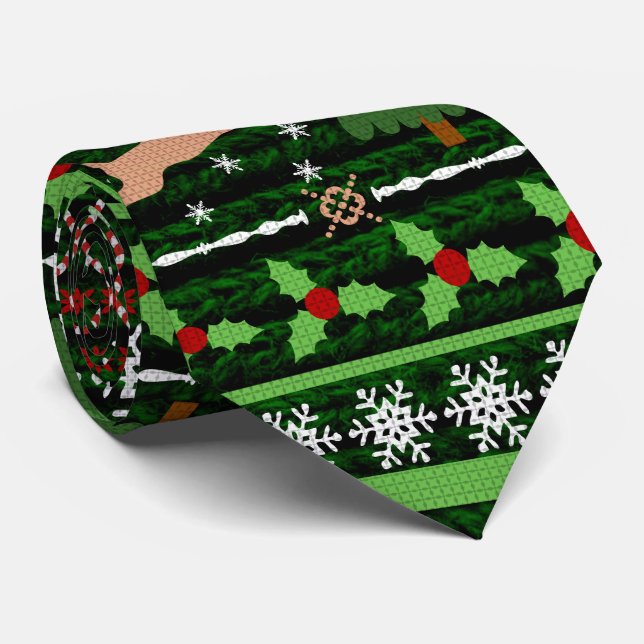 Corbata Dulce Navidades feos (Enrollado)