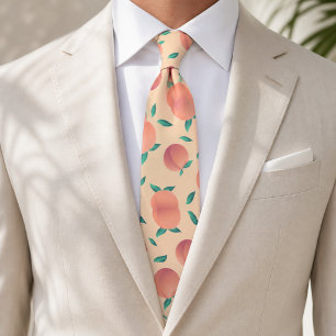 Corbata Dulce patrón de melocotón de verano