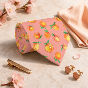 Corbata Dulce patrón de melocotón de verano
