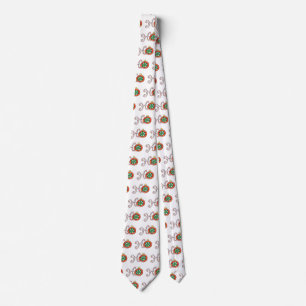 Corbata Dulce texto de Navidad, Ho en cañas de caramelo ad