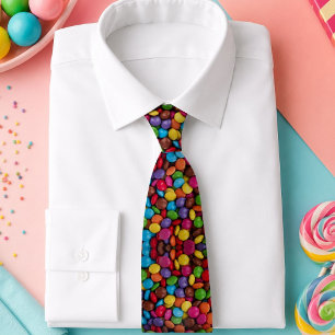 Corbata dulces kawaii lindos colores de arcoíris chocolate