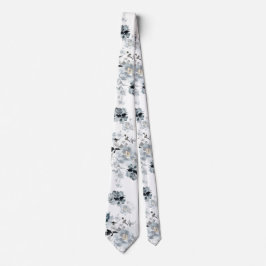 Corbata Dusty Blue Floral Boda Tie