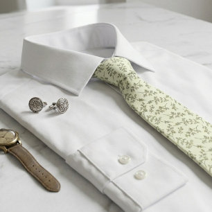 Corbata Dusty Sage para Hombres - Novio de Boda