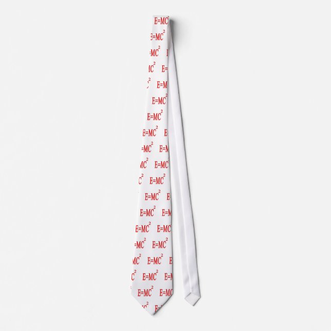 Corbata E=MC 2 (rojo) (Anverso)