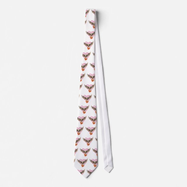 Corbata EAGLE & HEARTS de SHARON SHARPE (Anverso)