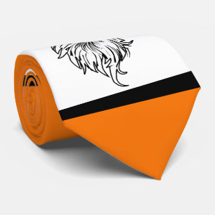 Corbata Eagles Sports Naranja White Necktie