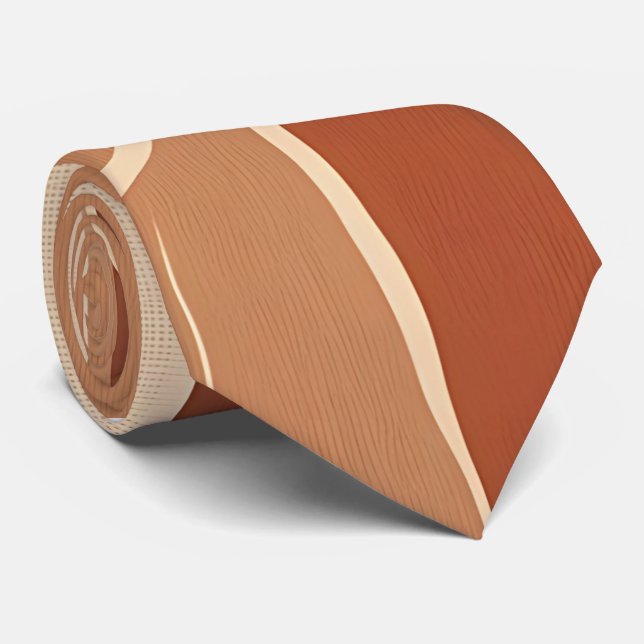 Corbata Earthy Boho Swirls Nece Tie (Enrollado)