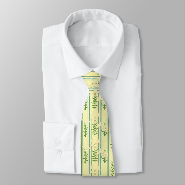 Corbata Easter Lily Neck Tie (Atado)